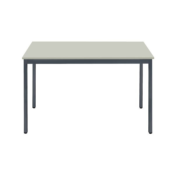 Table polyvalente Bisley MULTI Desking, rectangulaire 19 mm, décor G gris, structure gris anthracite, H 740 x L 1200 x P 800 mm, MT1208G334