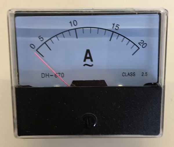Ampèremètre ELMAG 70x60mm pour transformateur de dégivrage AT 400, 9505014