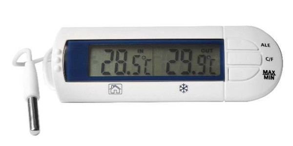 Thermomètre numérique à capteur de congélateur Saro avec alarme 4719, 484-1065