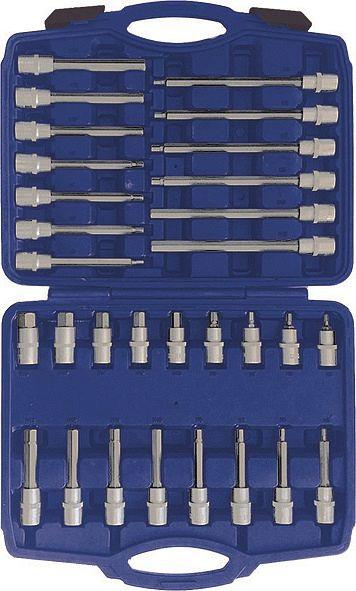 Jeu d'embouts Kunzer "douille hexagonale" avec 1/2", 30 pièces, 7BSI30