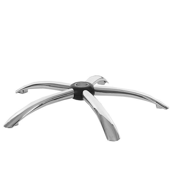 Base Mendler 65cm, chaise pivotante, chaise de bureau, chaise de direction, trou chromé Ø5cm, 45425
