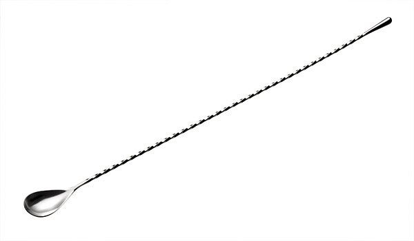 Cuillère de bar APS, longueur 40 cm, inox, avec manche torsadé, 93153
