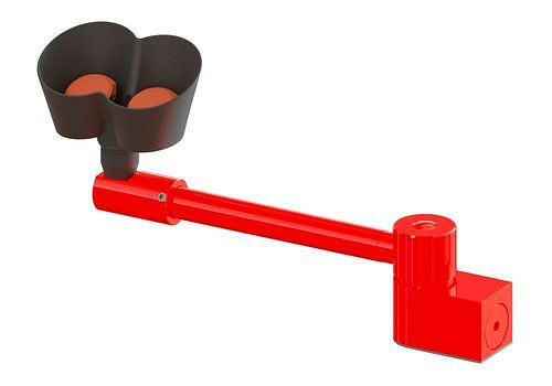 Douchette oculaire B-SAFETY avec 2 pommes de douche, orientable horizontalement, montage sur table à droite du lavabo, DVGW, 306251