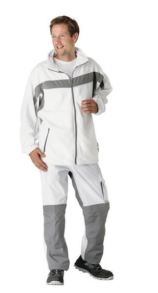 Veste polaire Planam Plaline, blanc pur/zinc, taille 4XL, 2563068
