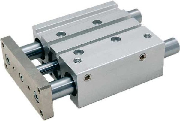 temporisateur ZAZ-FZK6050/75, cylindre de guidage avec roulement à billes, double effet, détection de position sans contact, Ø 50 mm, course : 75 mm, 30620463