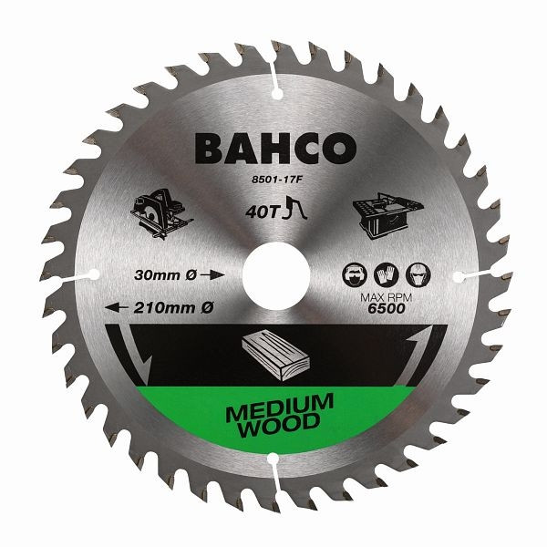 Lame de scie circulaire Bahco 235 mm 30 dents pour bois 8501-23