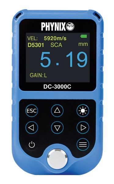 Jauge d'épaisseur de paroi PHYNIX DC-3000C, Couleur : Bleu, 11462