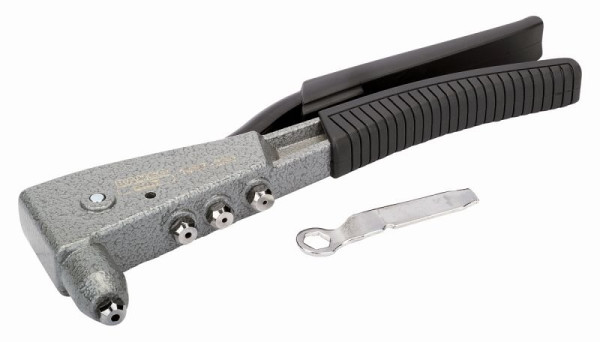 Pince à riveter Bahco, 4 têtes interchangeables, Ø 3,2/4/4,8 mm, 250 mm, 1467-250