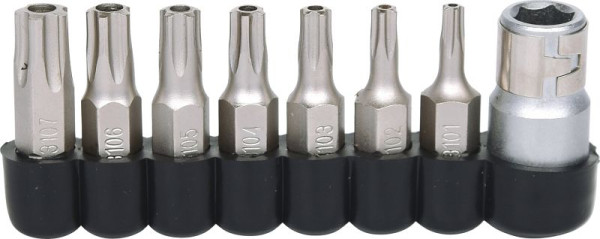 KS Tools Jeu d'embouts 1/4" pour vis à cinq étoiles, 8 pièces, 911.1480