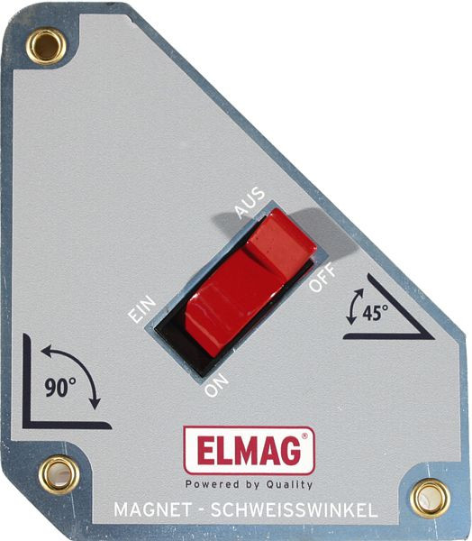 ELMAG angle de soudage magnétique MSW 'commutable', pour soudures 45°/135, 90°, 152x130x35mm, 54407