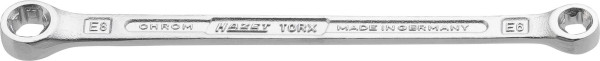 Clé polygonale double Hazet TORX®, profil extérieur TORX®, E6, E8, 609-E6XE8