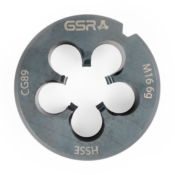 Filière GSR DIN EN 22568 (DIN 223) filetage métrique à droite HSSE-VAP M 16, 00409270