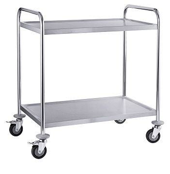 Chariot de service Contacto avec deux étagères, 7004/002