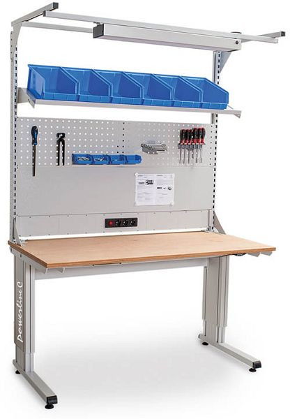 Table robuste Bedrunka+Hirth Powerline C, avec structure multi-parois, largeur 1250 mm, CF.125.75-1