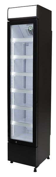 Refroidisseur de bouteilles Gastro-Cool - étroit - publicitaire - noir/blanc - LED - GCDC130, 135201