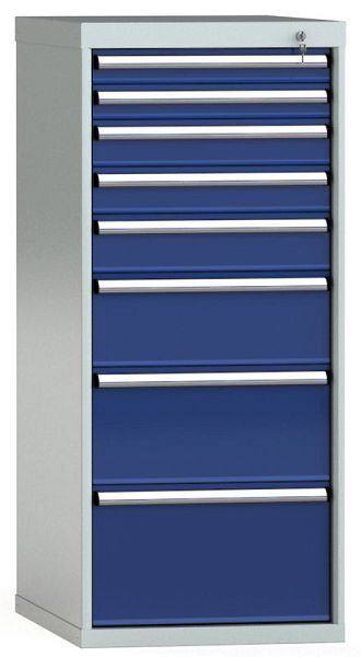 Armoire à tiroirs KLW 1150 x 572 x 750 mm H x L x P, dimensions d'installation : 1225 mm, division : 27x36 unités, SEB1325-08EP-001