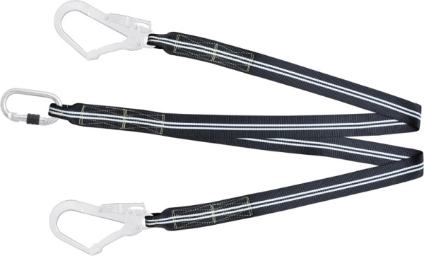 Longe en Y Kratos ignifuge FIRE FREE pour systèmes de retenue 1,5 m avec mousqueton FA 5010117 et FA 5020755, FA4040015