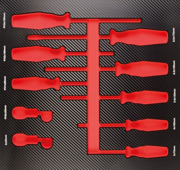 Insert Projahn ProForm vide pour 10 tournevis, 5999-48E