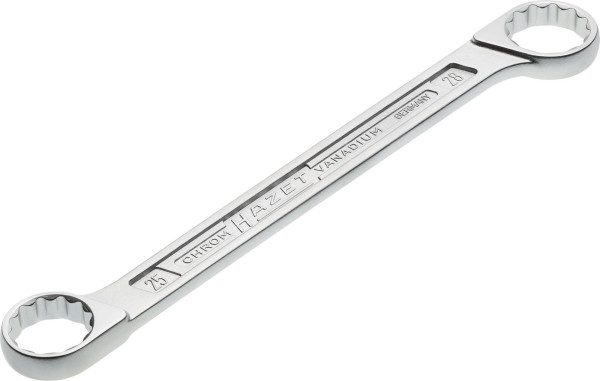 Clé à anneau double Hazet, profil de traction double hexagonal extérieur, 25x28mm, 610N-25X28