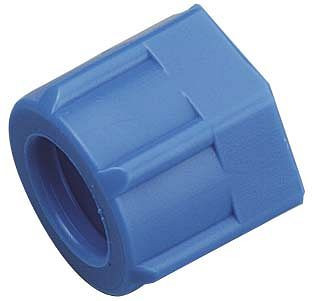 temporisateur A-ÜM-10/8-M14x1-POM-bl, écrou-raccord pour vissage rapide, UVC : 10 pièces, 01850224
