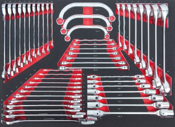 Jeu de clés KS Tools SCS, 48 pièces dans un insert système 1/1, 711.0048