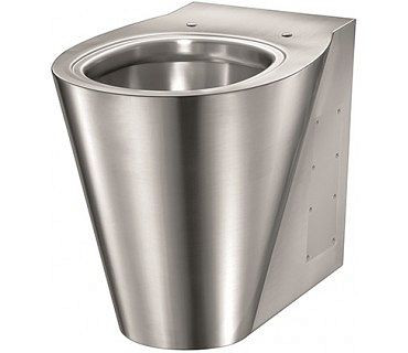 WC suspendu KEMMLIT Opti, qualité supérieure, acier inoxydable, intemporel, 251.705