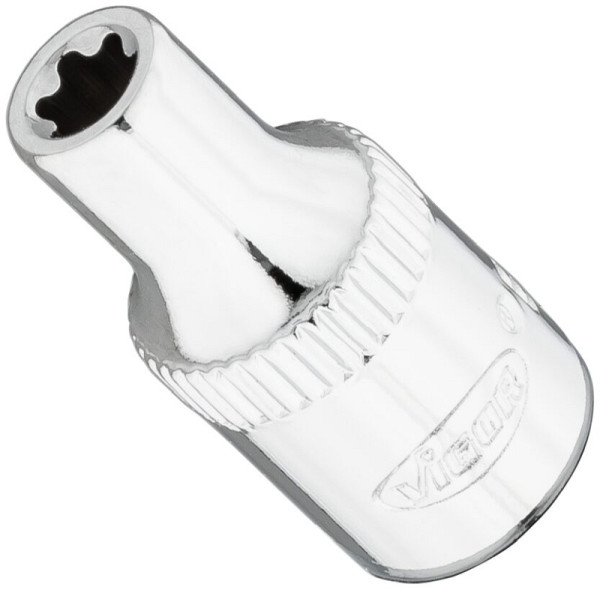 Insert de clé à douille VIGOR T-Plus, carré 6,3 mm (1/4 pouce), profil E+, E5+, V7920-EP5