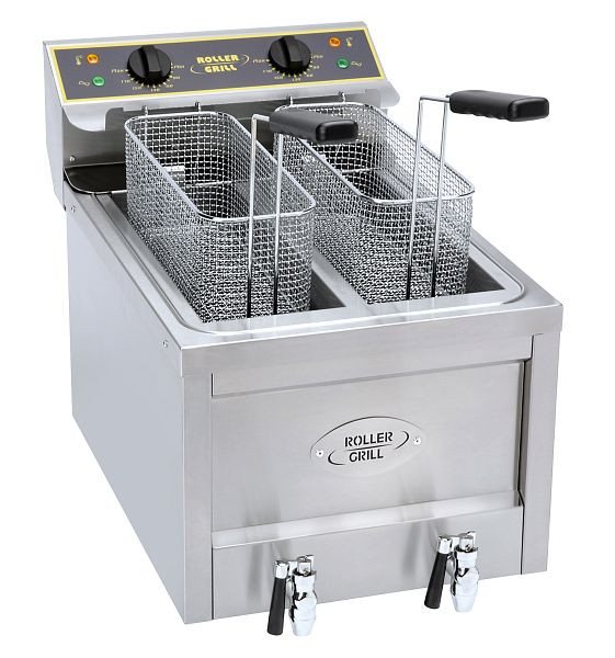 Friteuse ROLLER GRILL 2 cuves, rendement horaire 24Kg, RFE8D