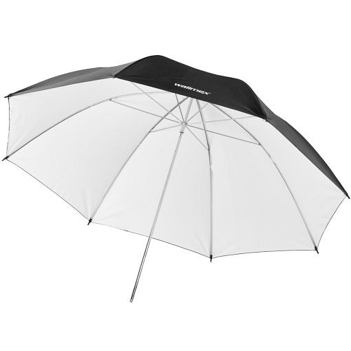 Parapluie Walimex pro reflex noir / blanc, 109cm, 17658