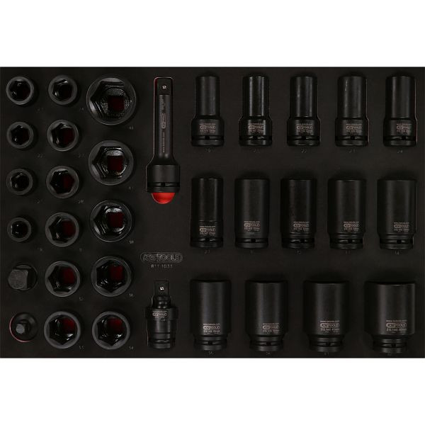 KS Tools PERFORMANCEplus jeu d'outils 33 pièces douilles à chocs 3/4', 811.1033