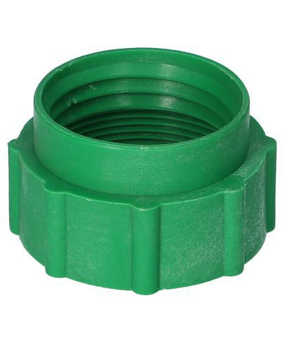 Adaptateur de filetage DENIOS de 2" fin (l) à DIN 51 (l), vert, 117-112