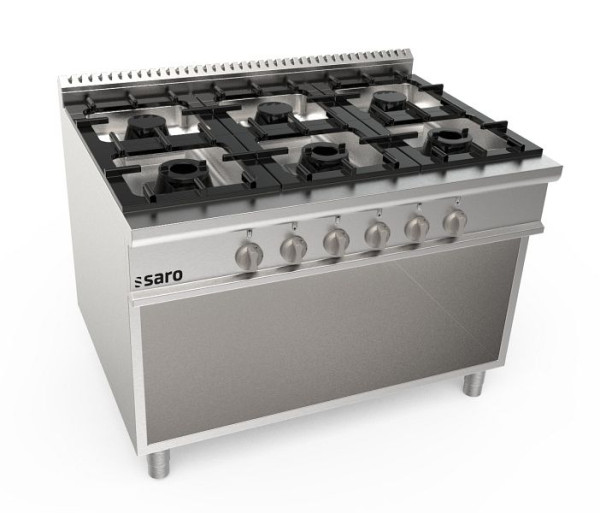 Saro cuisinière à gaz base ouverte 6 brûleurs LQ, 423-8010