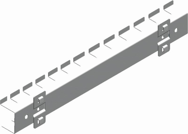Porte-outil Kunzer L370xL48xH33,5mm pour perforation de la paroi arrière 10x10mm, WES1703.1