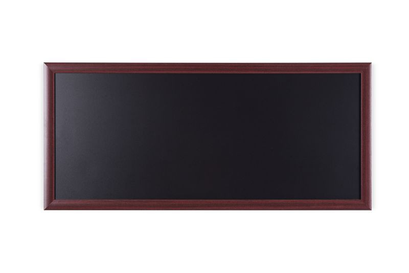 Tableau noir Bi-Office Transitional avec cadre en MDF couleur merisier 100x45cm, PM3115652