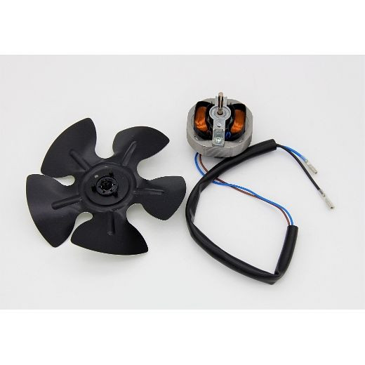 Moteur de ventilateur ELMAG + pales de ventilateur pour EUROMIG 160/200 (Varstroj) Sortie 1,4W, Entrée 14W, 230V, 50 Hz, 2300 tr/min, 0,4 kg, 9504153