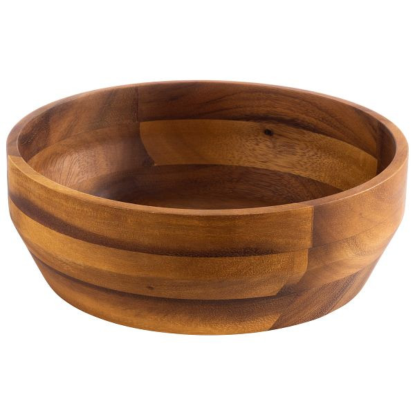 Bol APS -ACACIA-, Ø 25 x 8,5 cm, bois d'acacia, huilé, 2,5 litres, 00795