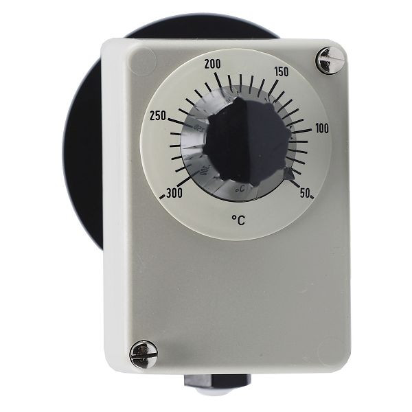 Régulateur de température JUMO avec contact inverseur, 50 à 300°C, longueur d'installation 150 mm, 60003317