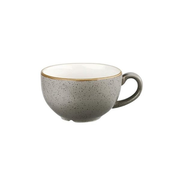 Churchill Stonecast Tasse à cappuccino Peppercorn Grey 12 oz (lot de 12) (lot de 12), DK565