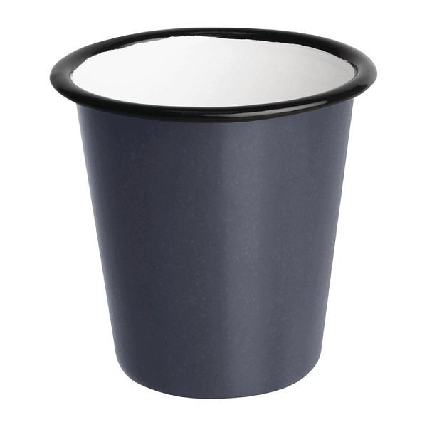 Mug émaillé OLYMPIA gris-noir 31cl, UV: 6 pièces, DC393