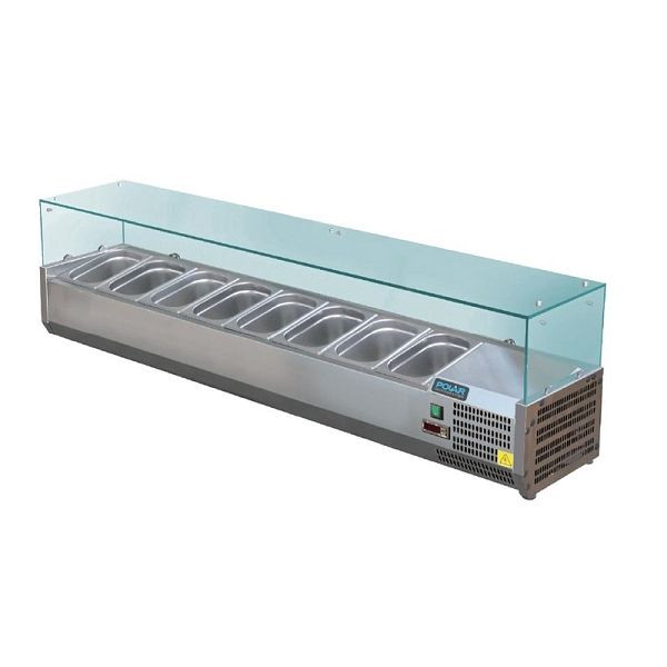 Vitrine réfrigérée Polar pour 8x GN1 / 3, GD877