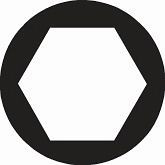 Insert pour clé à douille ELORA 3/8 ", hexagone, 871, taille: 7 mm, 0871000072000