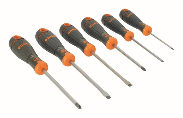 Jeu de tournevis Bahco, BahcoFit, 6 pièces, fente + PZ, B219.016