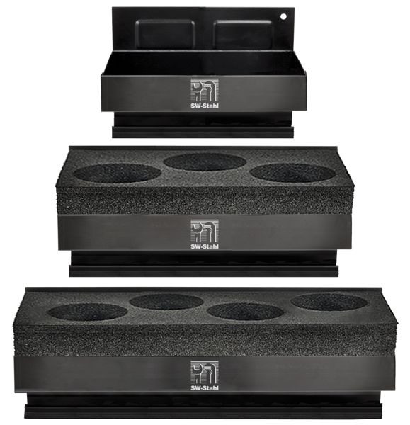 Set de plateaux de rangement SW-Stahl avec inserts en mousse pour canettes, 07020L