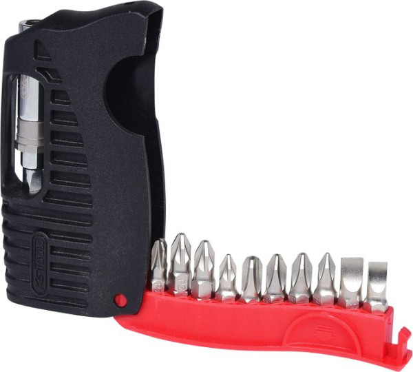 KS Tools Mini étui à embouts 1/4", 11 pièces fendues, PH, PZ, 911.2840