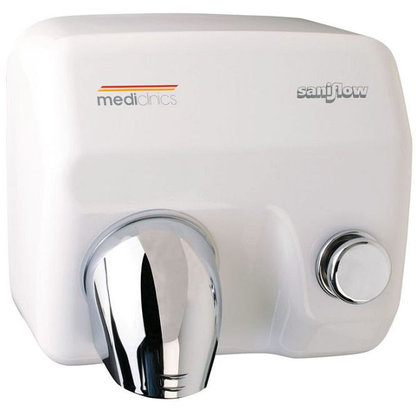 Sèche-mains Mediclinics Saniflow Push blanc, qualité supérieure, 205 548