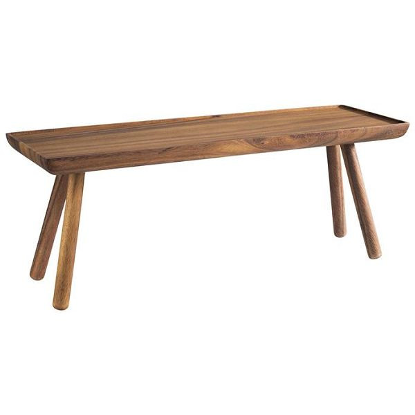 Présentoir buffet APS GN 2/4 -ACACIA-, 53 x 16,2 cm, hauteur : 20 cm, bois d'acacia, 15623