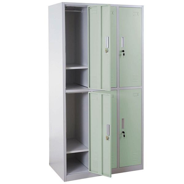 Casier Mendler Boston T829, casier pour objets de valeur, métal 6 compartiments, vert, 54030