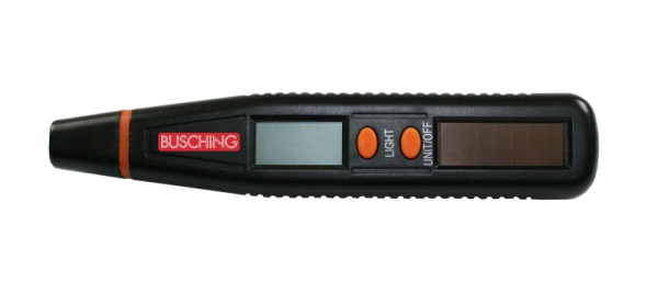 Busching Manomètre numérique pour pneus "SOLAR" Écran LCD, PSI, Bar, KPa, Kg/cm², 100854