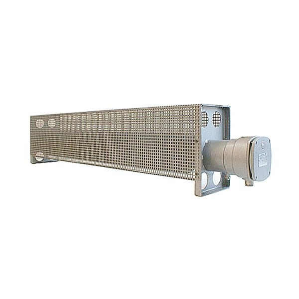 Chauffage à tube à ailettes Schultze RiRo Ex 500-LK Ex, peint avec panier de protection, 500W 230V, T3, IP66, EX 0500-LK