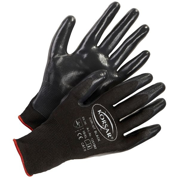 Korsar Kori-Nit noir, pack de 12 paires, taille: 7, 1351267007